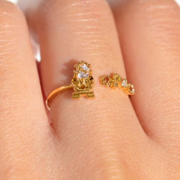 Disney Beauty & The Beast Cogsworth Ring - Picture 1 of 4